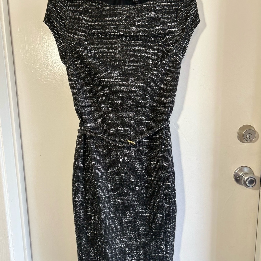 Express Gray Sheath Dress with Dolman Sleeves